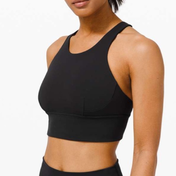 NWT lululemon athletica Black Sports Bra wunder train - Picture 3 of 5